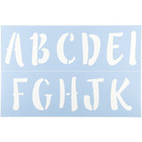 Lilly Belle Letter Stencil Set A-K