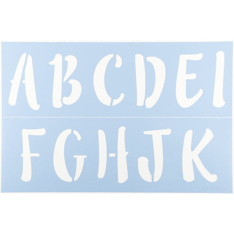 Lilly Belle Letter Stencil Set A-K