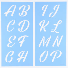 Rainbow Bridge Letter Stencil Set A-P