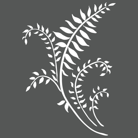 Mini Ferns Wall Stencil