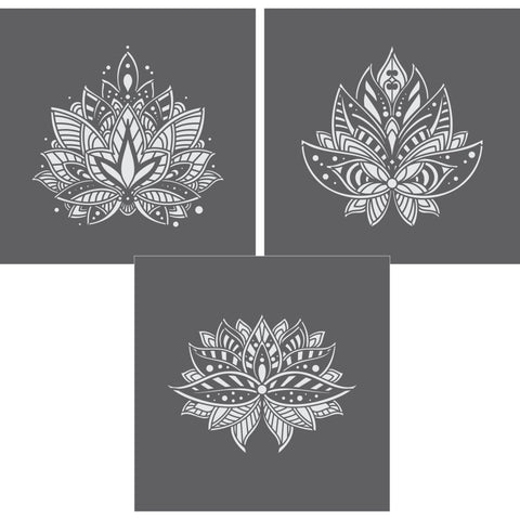 Mandala 3 Piece Mini Stencil Set