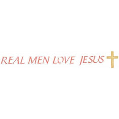 Real Men Love Jesus Stencil