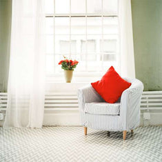 Herringbone Wall Stenciled on the Floor, Floor Stencils and Tile Stencils