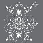 Fleur Scroll Wall Stencil