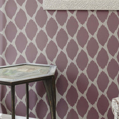 Acacia Ikat on Wall Stencils