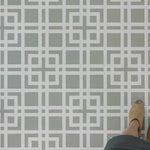 Modern Lattice Floor Stencils