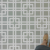 Modern Lattice Floor Stencils