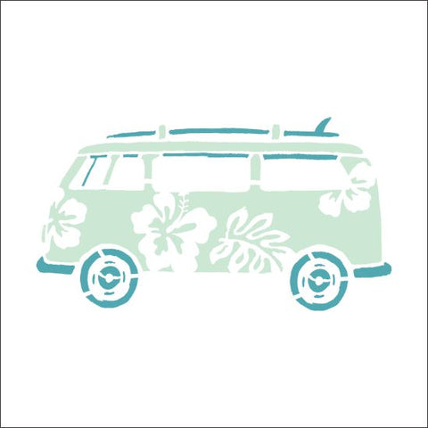 Surf Van Stencil