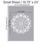 Boho Medallion Wall Stencil Small Sheet