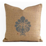 Damask Motif Stenciled Pillow Stencils