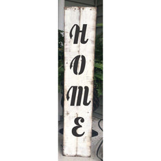 Home Script Vertical Porch Stencil. Paint your own porch leaner!