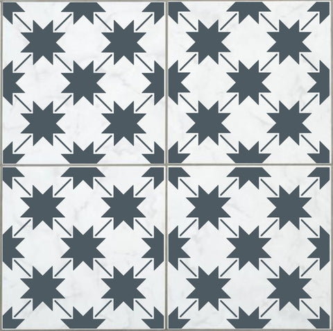 Farmhouse Star Tile Stencil