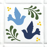 Talavera Bird Wall Stencil