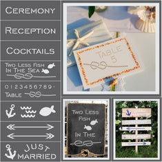 Nautical Wedding Stencils