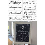 Ballroom Wedding Wall Stencil