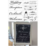 Ballroom Wedding Wall Stencil