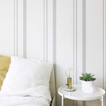 Linen Stripes Wall Stencil