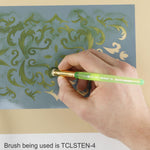 Craft Stencil Brushes In Use