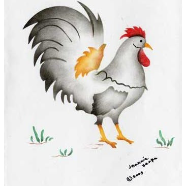 Rooster Stencil